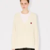 Cardigan in maglia larga “Boke Flower” in cotone e lana Cardigan in maglia larga “Boke Flower” in cotone e lana