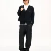Cardigan in maglia ricamato con motivo “Kenzo Signature Cable” Cardigan in maglia ricamato con motivo “Kenzo Signature Cable”