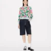 Cardigan in misto cotone e lana con decorazioni floreali Kenzo Cardigan in misto cotone e lana con decorazioni floreali Kenzo