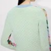 Cardigan in misto cotone e lana con decorazioni floreali Kenzo Cardigan in misto cotone e lana con decorazioni floreali Kenzo