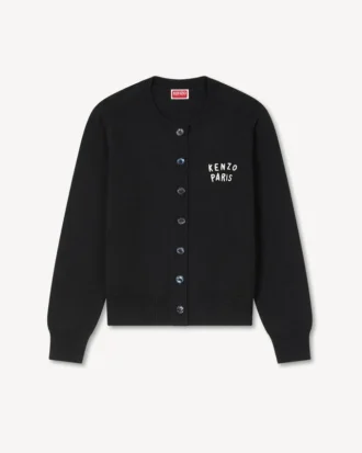 Cardigan ‘Kenzo Boke Heart’ in misto cotone e lana