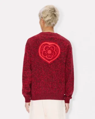 Cardigan ‘Kenzo Boke Heart’ in misto cotone e lana
