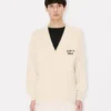 Cardigan ‘Kenzo Boke Heart’ in misto cotone e lana