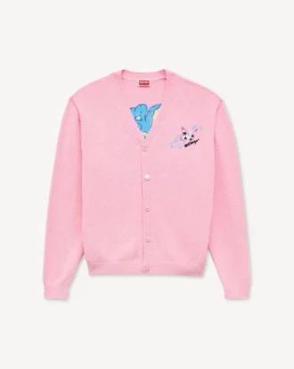 Cardigan “Kenzo Cartoon” in cotone spugnoso
