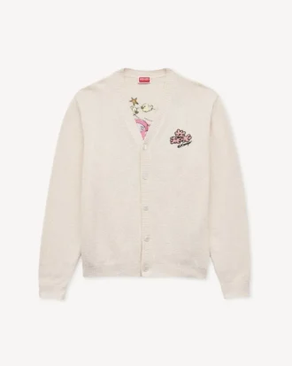 Cardigan “Kenzo Cartoon” in cotone spugnoso