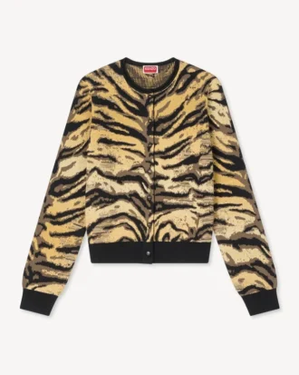 Cardigan “Kenzo Tiger” in misto cotone e lana
