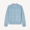 Cardigan Kenzo Trompe L’œil in misto cotone e lana Cardigan Kenzo Trompe L’œil in misto cotone e lana