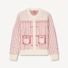Cardigan Kenzo Trompe L’œil in misto cotone e lana Cardigan Kenzo Trompe L’œil in misto cotone e lana