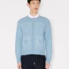 Cardigan Kenzo Trompe L’œil in misto cotone e lana Cardigan Kenzo Trompe L’œil in misto cotone e lana