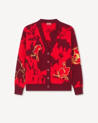Cardigan “Lunar New Year” in misto cotone e lana