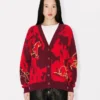 Cardigan “Lunar New Year” in misto cotone e lana Cardigan “Lunar New Year” in misto cotone e lana