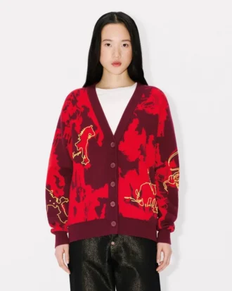 Cardigan “Lunar New Year” in misto cotone e lana