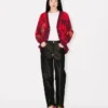Cardigan “Lunar New Year” in misto cotone e lana Cardigan “Lunar New Year” in misto cotone e lana