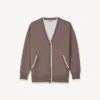 Cardigan ricamato ‘Boke Flower 2.0’ in cotone e lana Cardigan ricamato ‘Boke Flower 2.0’ in cotone e lana