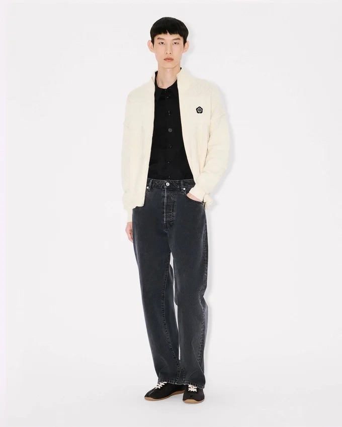 Cardigan ricamato ‘Boke Flower 2.0’ in cotone e lana Cardigan ricamato ‘Boke Flower 2.0’ in cotone e lana