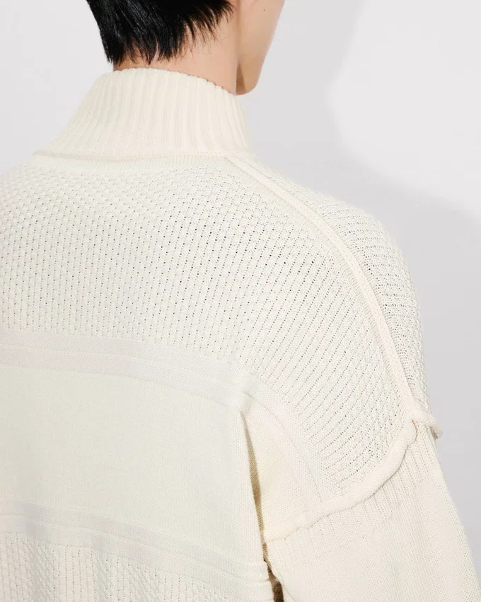 Cardigan ricamato ‘Boke Flower 2.0’ in cotone e lana Cardigan ricamato ‘Boke Flower 2.0’ in cotone e lana