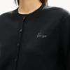 Cardigan ricamato con firma “Kenzo” in lana merino Cardigan ricamato con firma “Kenzo” in lana merino