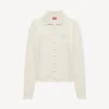 Cardigan ricamato ‘Kenzo Tulip’ in cotone spugnoso Cardigan ricamato ‘Kenzo Tulip’ in cotone spugnoso