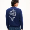 Cardigan ricamato “Kenzo Tulip” in lana e cotone Cardigan ricamato “Kenzo Tulip” in lana e cotone