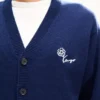 Cardigan ricamato “Kenzo Tulip” in lana e cotone Cardigan ricamato “Kenzo Tulip” in lana e cotone