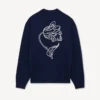 Cardigan ricamato “Kenzo Tulip” in lana e cotone Cardigan ricamato “Kenzo Tulip” in lana e cotone