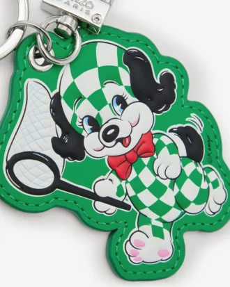 Ciondolo “Kenzo Cartoon” in pelle e metallo