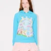 Felpa con cappuccio aderente “Kenzo Cartoon” in cotone Felpa con cappuccio aderente “Kenzo Cartoon” in cotone