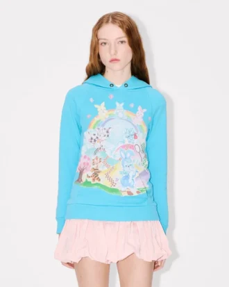 Felpa con cappuccio aderente “Kenzo Cartoon” in cotone Felpa con cappuccio aderente “Kenzo Cartoon” in cotone