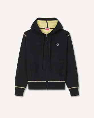 Felpa con cappuccio e zip ‘Boke Flower 2.0’ in misto lana e cotone Felpa con cappuccio e zip ‘Boke Flower 2.0’ in misto lana e cotone