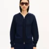 Felpa con cappuccio e zip in maglia ‘Kenzo Signature’ in misto cotone e lana Felpa con cappuccio e zip in maglia ‘Kenzo Signature’ in misto cotone e lana