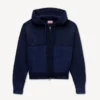 Felpa con cappuccio e zip in maglia ‘Kenzo Signature’ in misto cotone e lana Felpa con cappuccio e zip in maglia ‘Kenzo Signature’ in misto cotone e lana