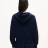 Felpa con cappuccio e zip in maglia ‘Kenzo Signature’ in misto cotone e lana Felpa con cappuccio e zip in maglia ‘Kenzo Signature’ in misto cotone e lana