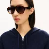 Felpa con cappuccio e zip in maglia ‘Kenzo Signature’ in misto cotone e lana Felpa con cappuccio e zip in maglia ‘Kenzo Signature’ in misto cotone e lana