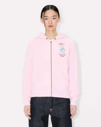 Felpa con cappuccio e zip ‘Kenzo Cartoon’ in cotone