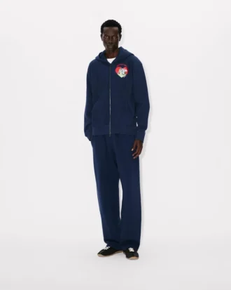 felpa con cappuccio e zip kenzo cartoon in cotone 4 330x413 - Pantaloni da jogging dritti 'Kenzo Cartoon' in cotone