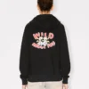 Felpa con cappuccio e zip “Kenzo Wild Tiger” in cotone