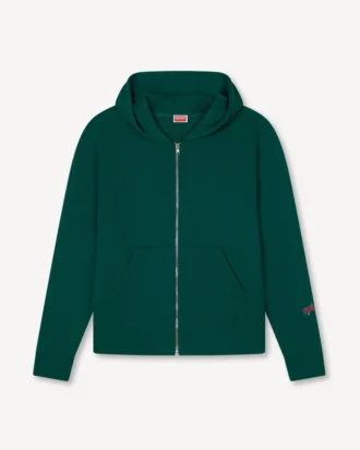 Felpa con cappuccio e zip “Kenzo Winter Holidays” in cotone