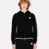 Felpa con cappuccio e zip ricamata ‘Boke Flower 2.0’ in cotone e lana Felpa con cappuccio e zip ricamata ‘Boke Flower 2.0’ in cotone e lana