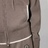 Felpa con cappuccio e zip ricamata ‘Boke Flower 2.0’ in cotone e lana