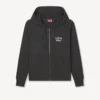 Felpa con cappuccio e zip ricamata ‘Kenzo Boke Heart’ in cotone Felpa con cappuccio e zip ricamata ‘Kenzo Boke Heart’ in cotone