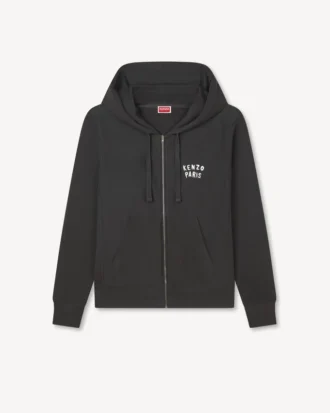 Felpa con cappuccio e zip ricamata ‘Kenzo Boke Heart’ in cotone
