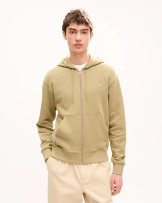 Felpa con cappuccio e zip ricamata “Kenzo Signature” in cotone