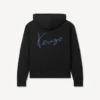 Felpa con cappuccio e zip ricamata “Kenzo Signature” in cotone Felpa con cappuccio e zip ricamata “Kenzo Signature” in cotone