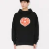 Felpa con cappuccio oversize ‘Kenzo Boke Heart’ in cotone Felpa con cappuccio oversize ‘Kenzo Boke Heart’ in cotone
