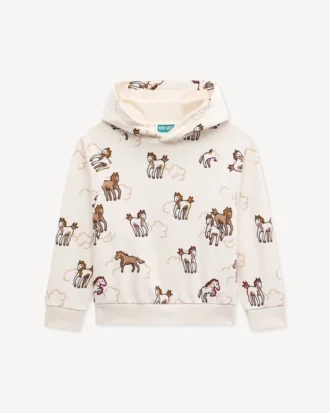 Felpa con cappuccio oversize “Lunar New Year” in French Terry