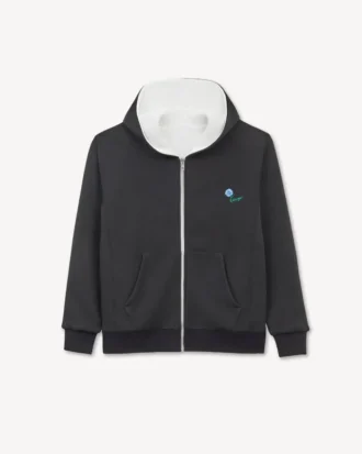 Felpa con cappuccio reversibile e zip “Kenzo Tulip” in cotone