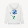 Felpa con cappuccio reversibile e zip “Kenzo Tulip” in cotone Felpa con cappuccio reversibile e zip “Kenzo Tulip” in cotone