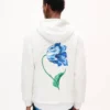 Felpa con cappuccio reversibile e zip “Kenzo Tulip” in cotone Felpa con cappuccio reversibile e zip “Kenzo Tulip” in cotone