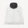 Felpa con cappuccio reversibile e zip “Kenzo Tulip” in cotone Felpa con cappuccio reversibile e zip “Kenzo Tulip” in cotone