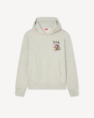 Felpa con cappuccio ricamata “Kenzo Wild Tiger” in cotone